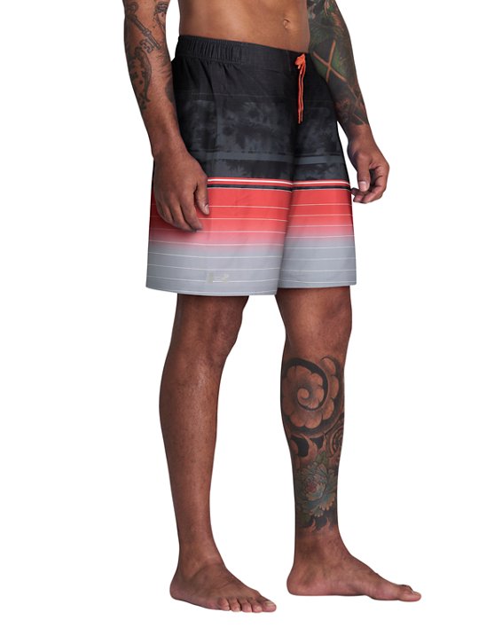 Men's UA Gradient Tie-Dye E-Board Swim Shorts, Black, pdpMainDesktop image number 2